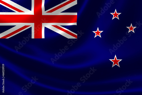 Close Up of New Zealand's Flag