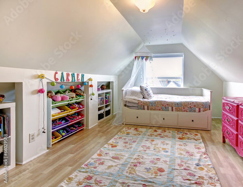 Kids room in old house photo