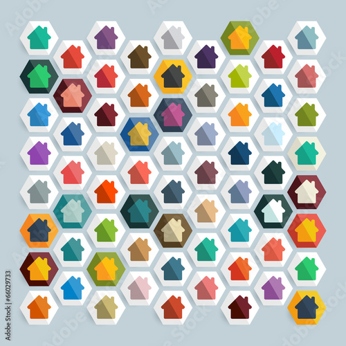 Flat design: house