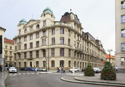 Architecture in the historical centre of Prague.