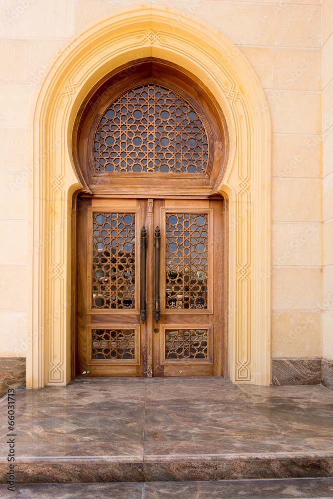 Close-up of a mosque door, Dubai