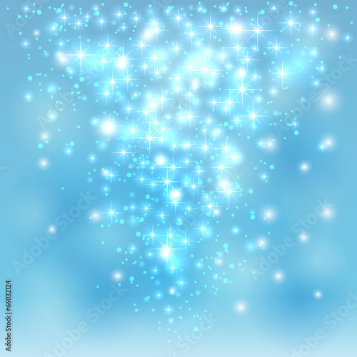 Blue background with stars