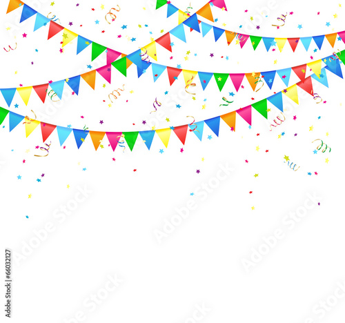 Festive background with flags
