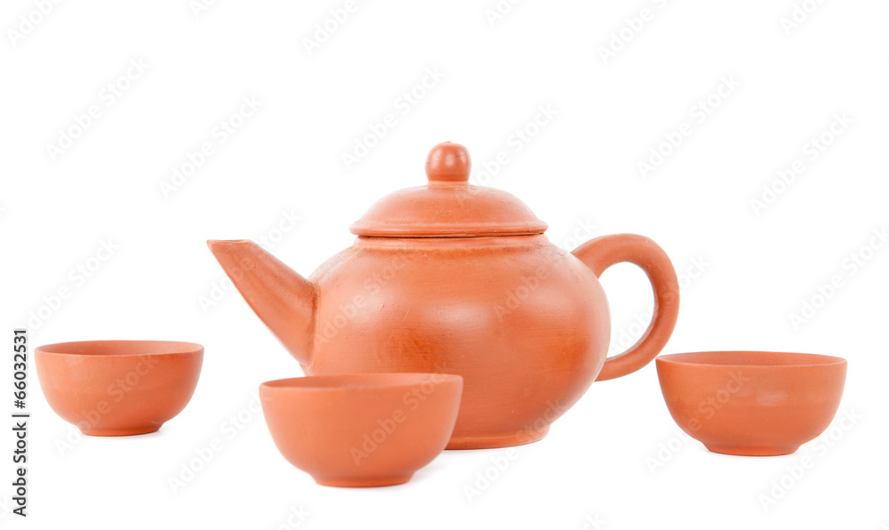 Clay teapot