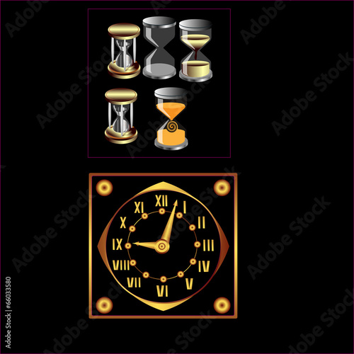 Set of sand and some mechanical watches