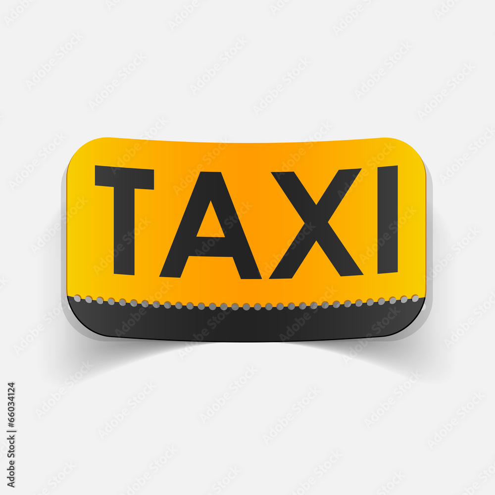 realistic design element: taxi realistic design element: taxi