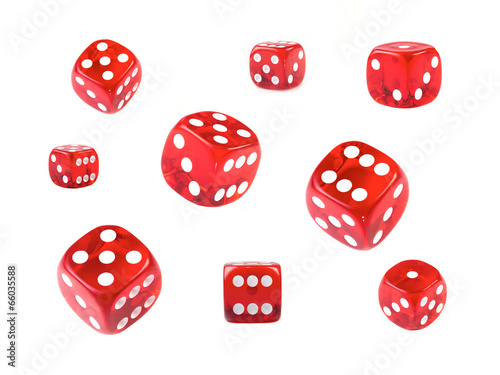Obraz na płótnie Red Dice Collection w salonie