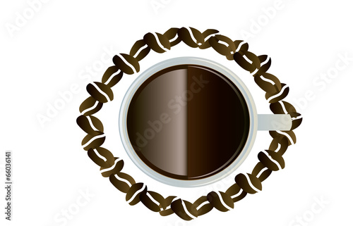 Tapety artystyczne BIRD EYE VIEW COFFEE