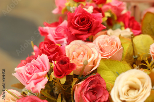 beautiful of rose artificial flowers