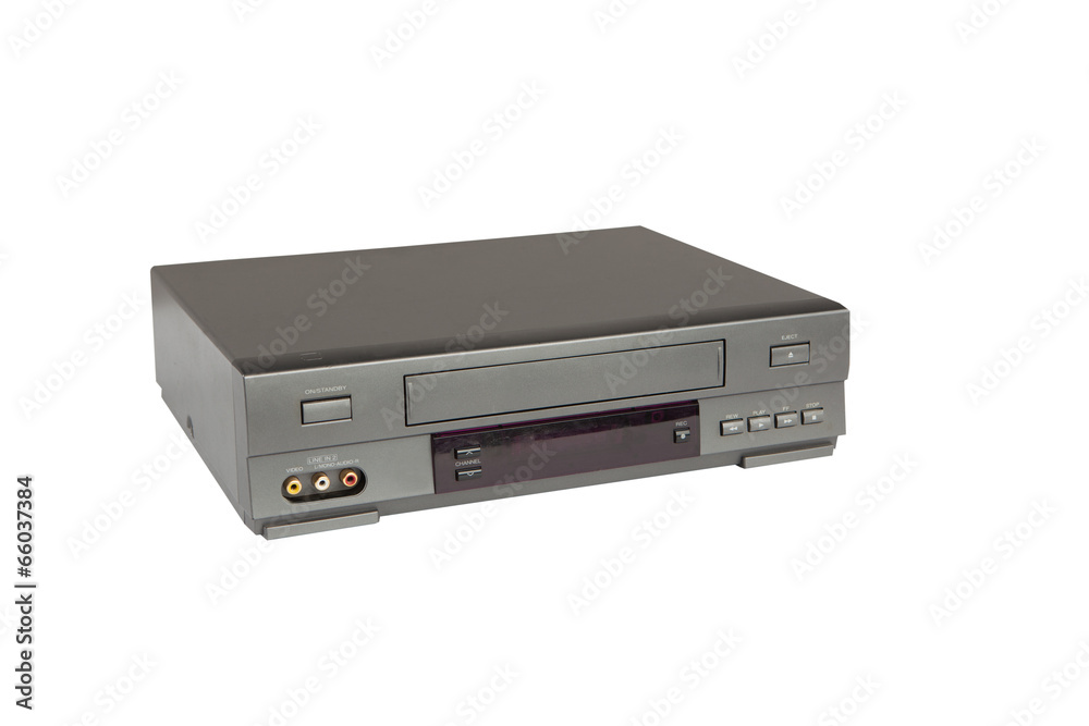 videorecorder isolated on white background videorecorder isolated on white background