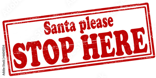 Santa please stop here
