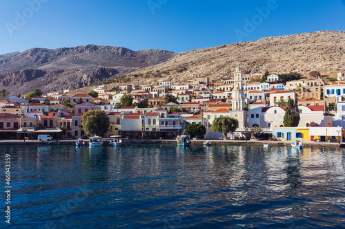 Port of Chalki island, Greece photo