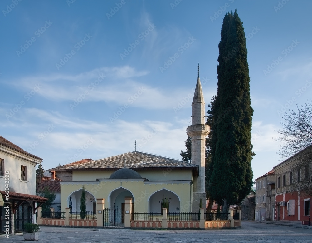 The Osman Pasha Mosque. Trebinje city, Bosnia and Herzegovina