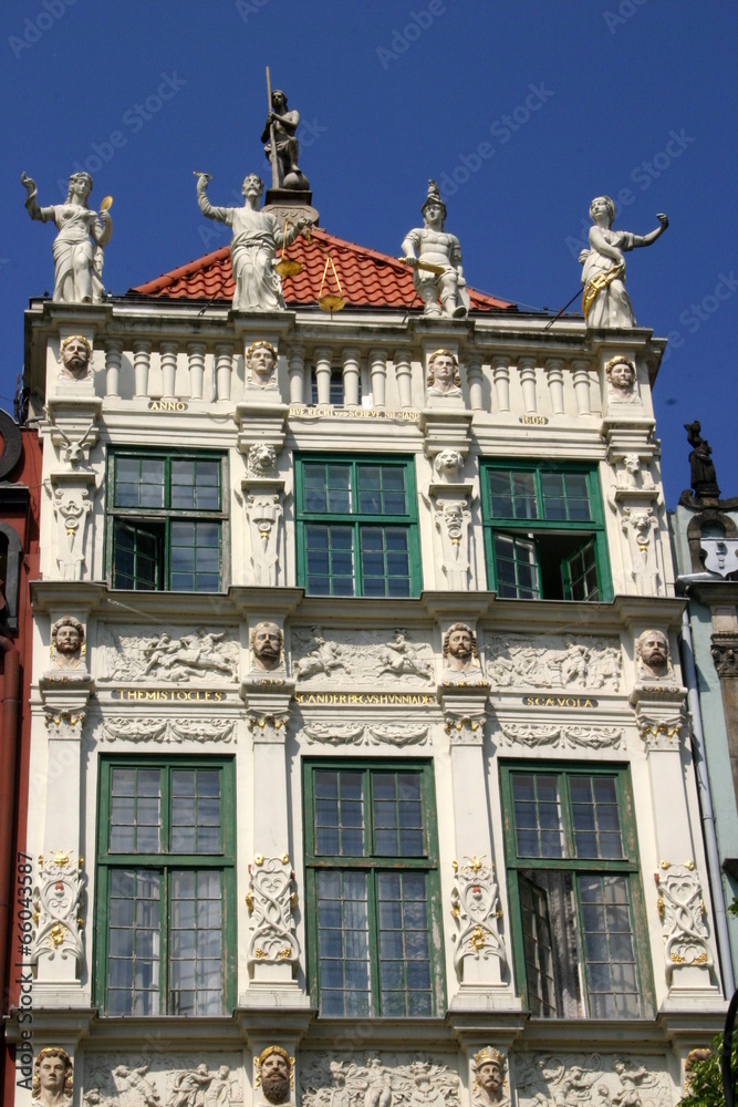 Obraz premium Złota kamienica