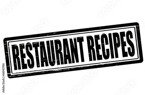 Restaurant recipes