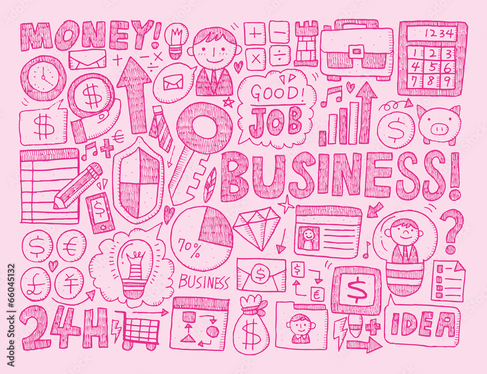 doodle business element doodle business element