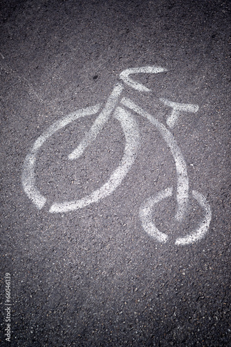Bicycle road mark
