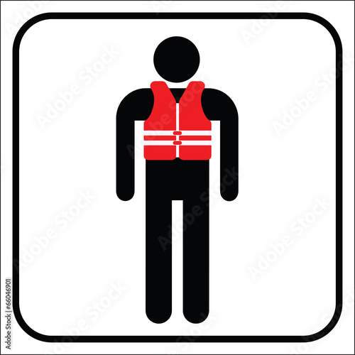 life vest, vector