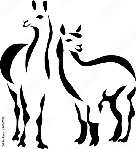 stylized llama