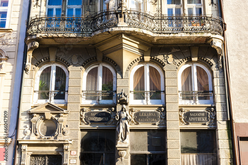 Photography old pharmacy house in Bratislava, Slovakia