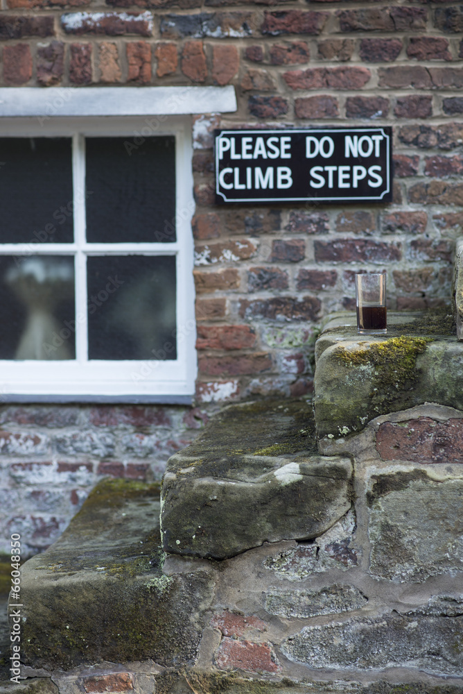 Do Not Climb Stairs Stock Photo Adobe Stock