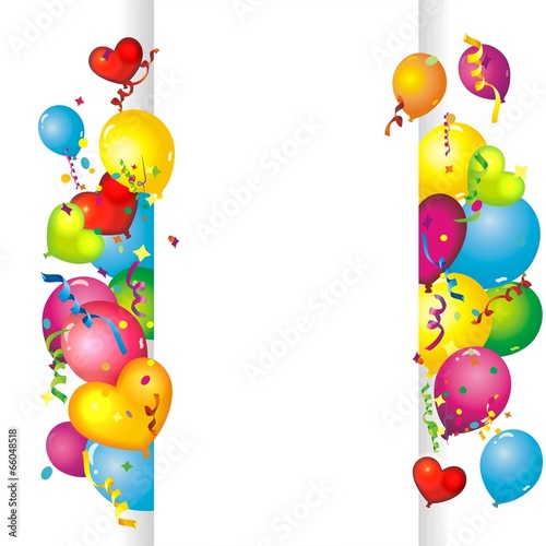 Hintergrund mit Luftballons