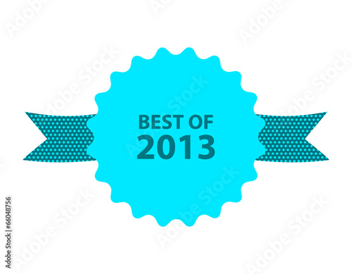 blue best of 2013 badge with ribbon