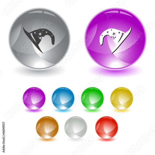 Free Download Astrologer's hat. Vector interface element. - GFXLoad
