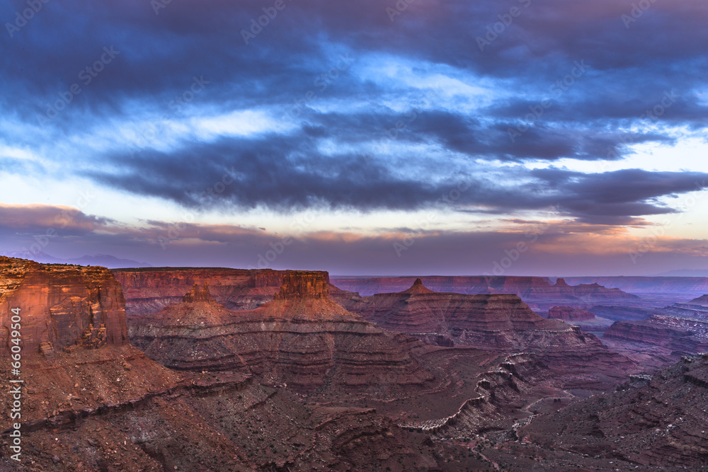 Beautiful Sunset near the Marlboro Point Canyonlands Utah Beautiful Sunset near the Marlboro Point Canyonlands Utah