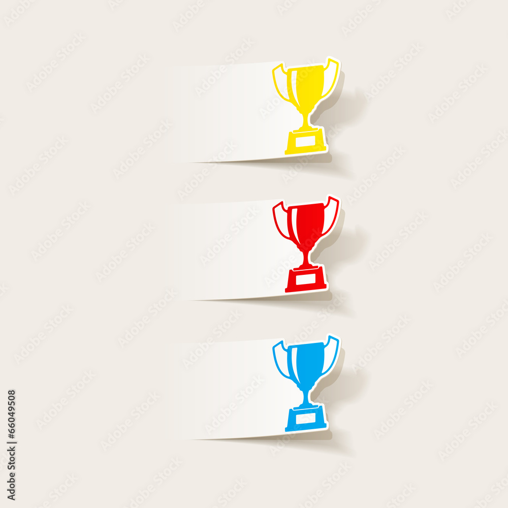 realistic design element: winner