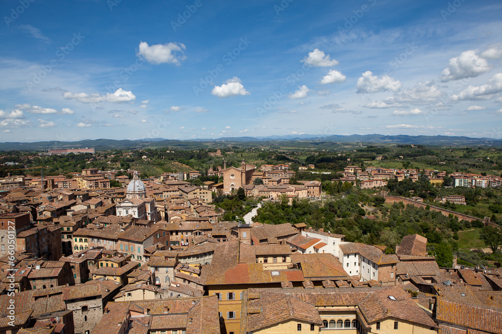Italy. Panorama of Siena.