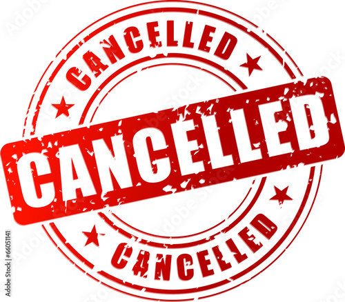 Vector cancelled stamp