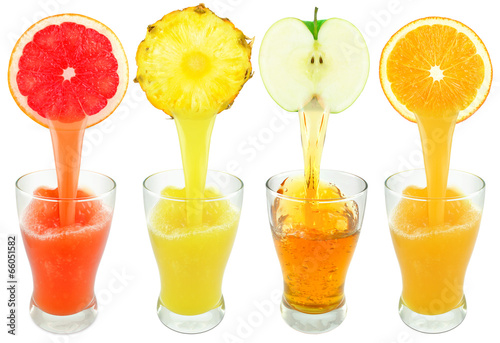 Fototapeta fresh fruit juices