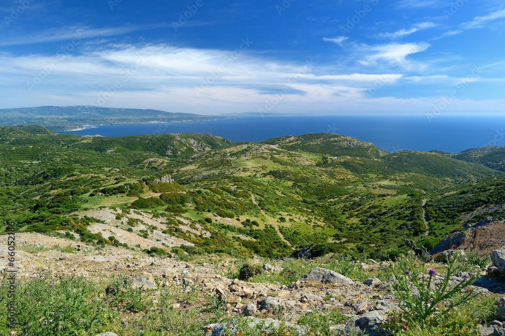Landscape of the Sardinian coast