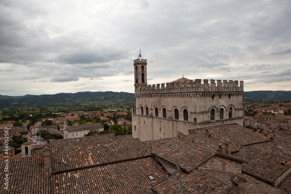 Obraz premium Gubbio. Italy. Landscapes of the old town.