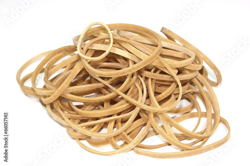 Isolated Collection of Elastic Bands Stacked in a Heap
