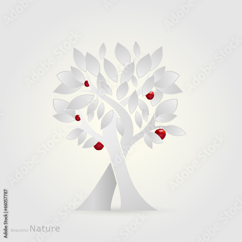 Stylized vector tree