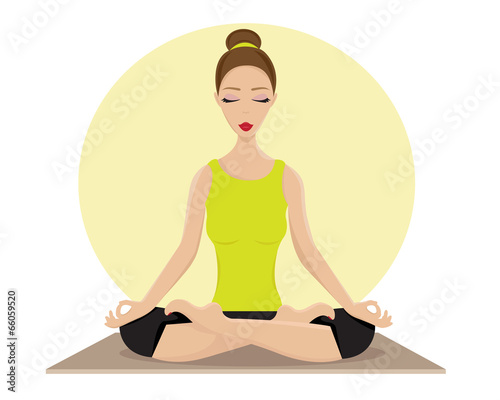 Woman Doing Yoga