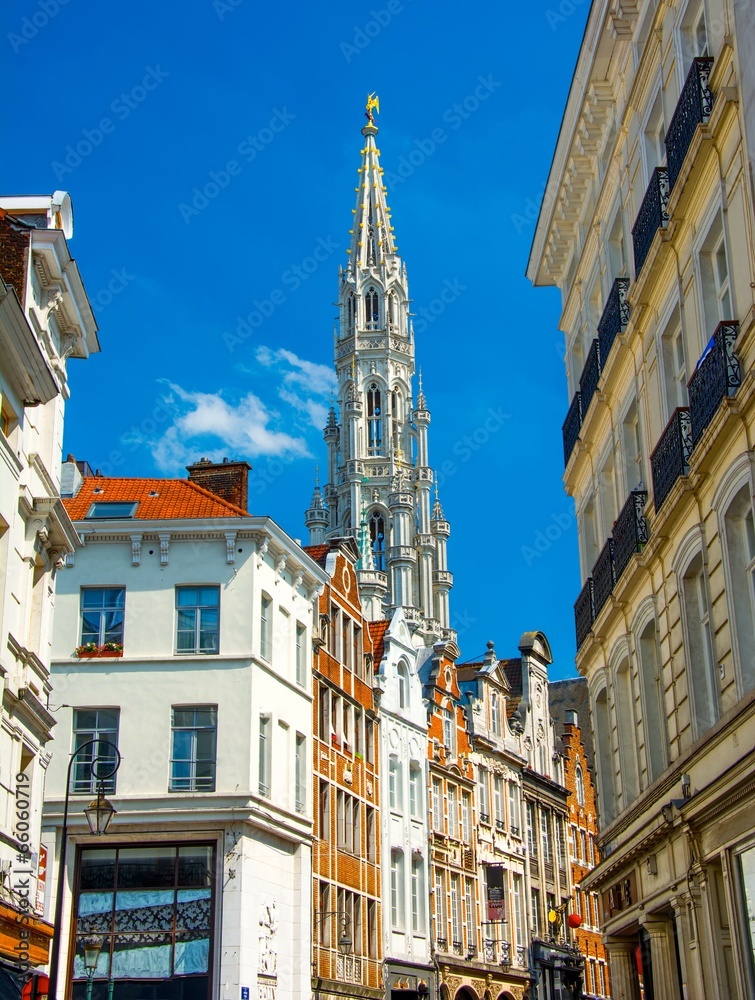 Bruxelles, clocher de l'Hôtel de Ville