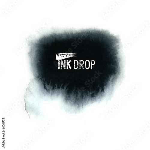 Black Vector Ink Drop