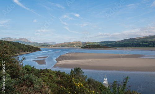 Vista on Welsh coast photo