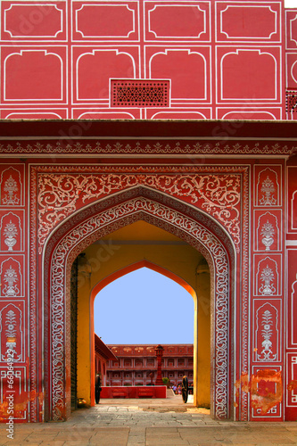 Entrance to City Palace, Jaipur, India