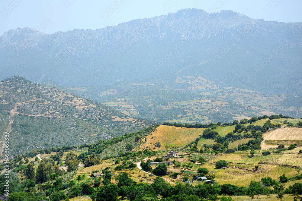 Landscape of the Sardinian mountains