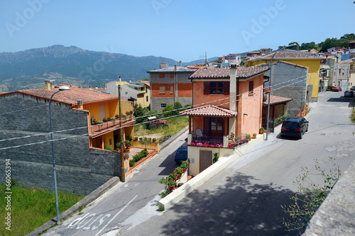 Street of a typical italian mountain town © MNStudio