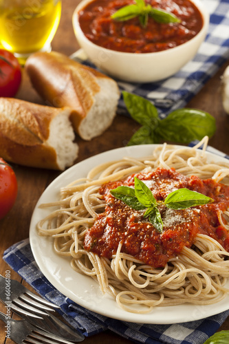 Homemade Spaghetti with Marinara Sauce