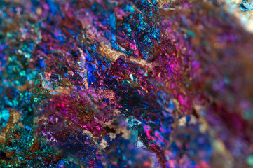 Fototapete Metall Abstrakter Hintergrund aus einem Metallmineral. Makro.  © assistant