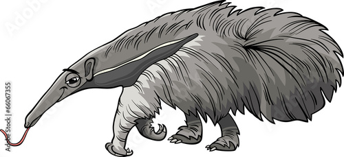 anteater animal cartoon illustration