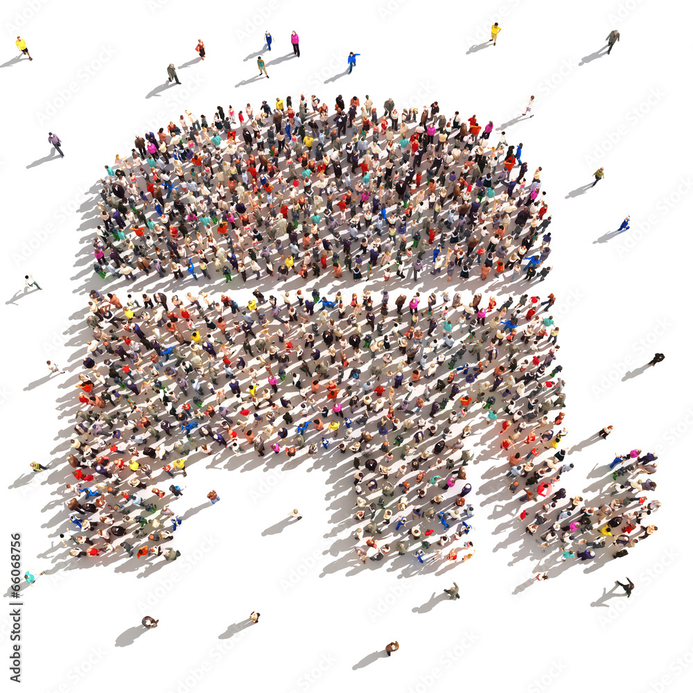 People who are Republicans.Large group forming a symbol People who are Republicans.Large group forming a symbol