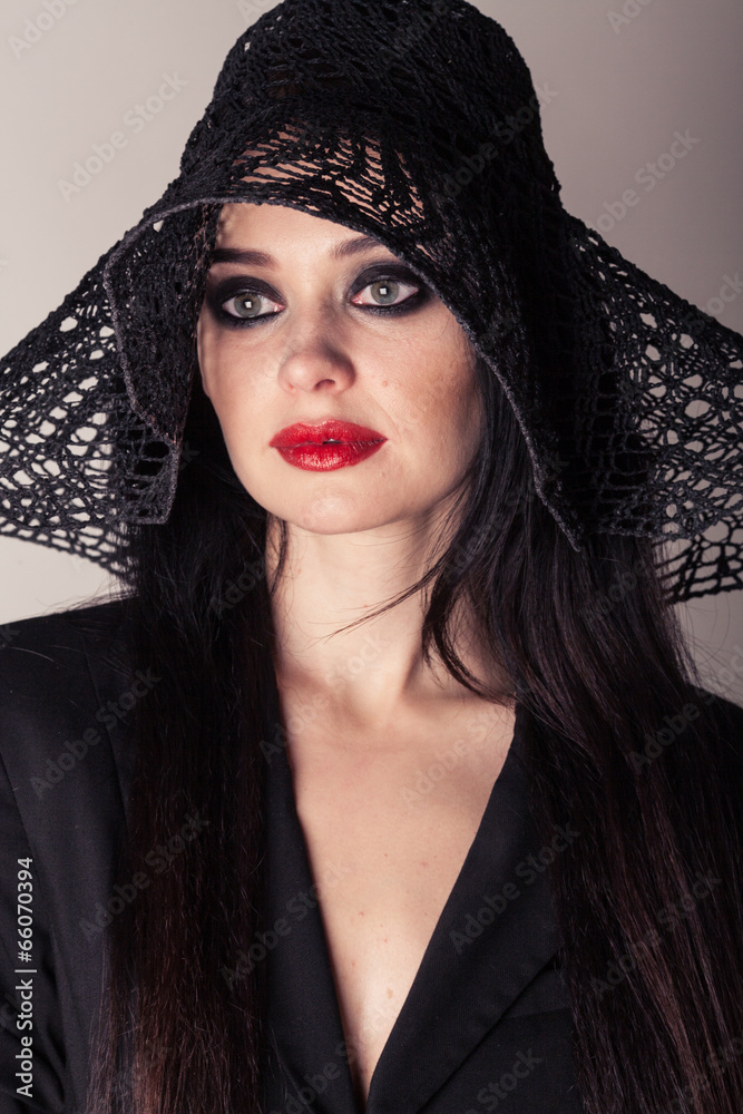 Fashionable portrait of a beautiful woman Fashionable portrait of a beautiful woman