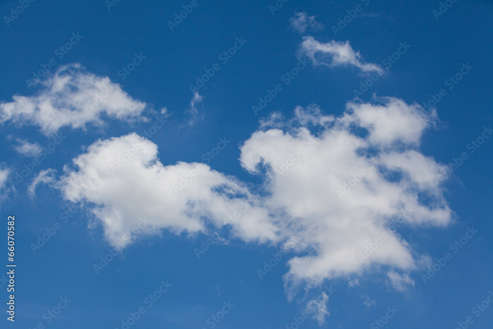 blue sky with cloud closeup